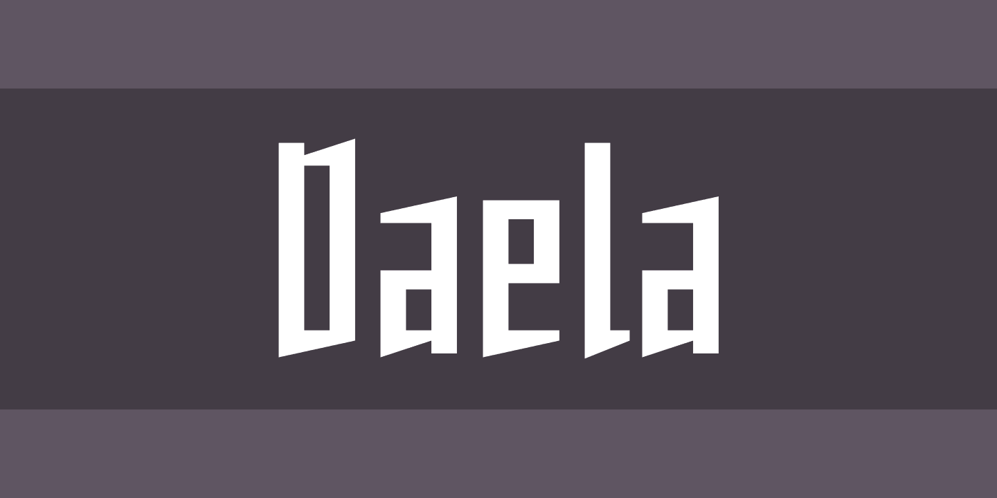 Шрифт Daela